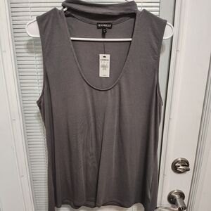 Express XL/TG Gray color no sleeve top